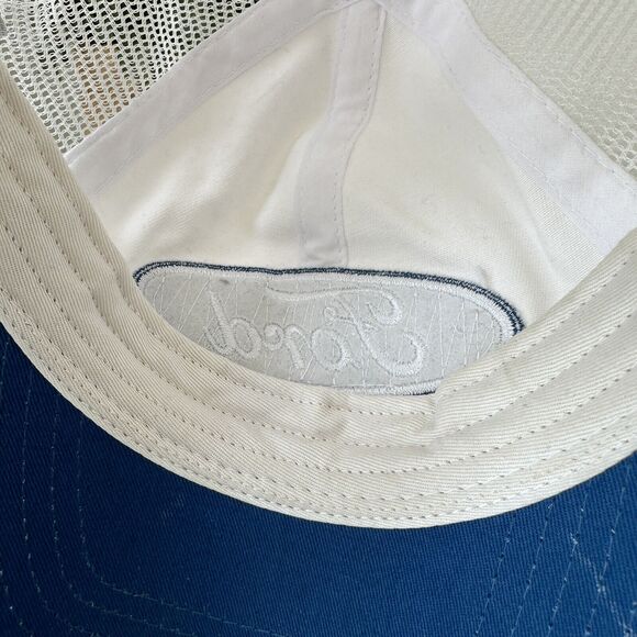 Ford American Flag Trucker Mesh Hat‎ Cap Adjustable Snapback White and Blue - Picture 11 of 11